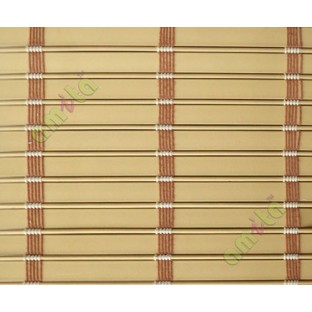 Beige with brown color stripes PVC blind